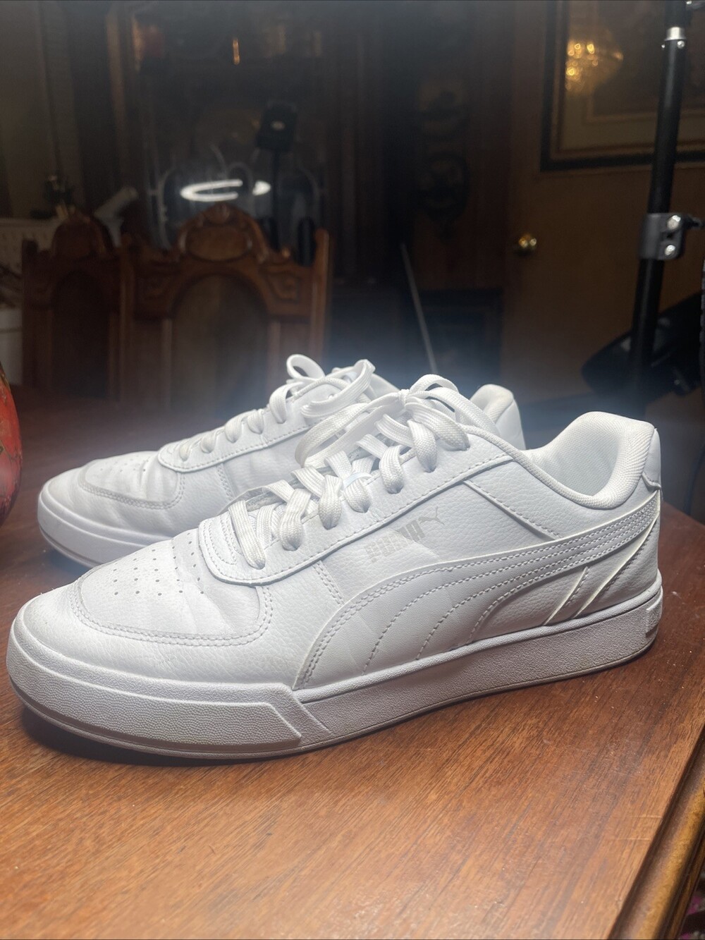 puma caven M mens sneakers white used size 10M